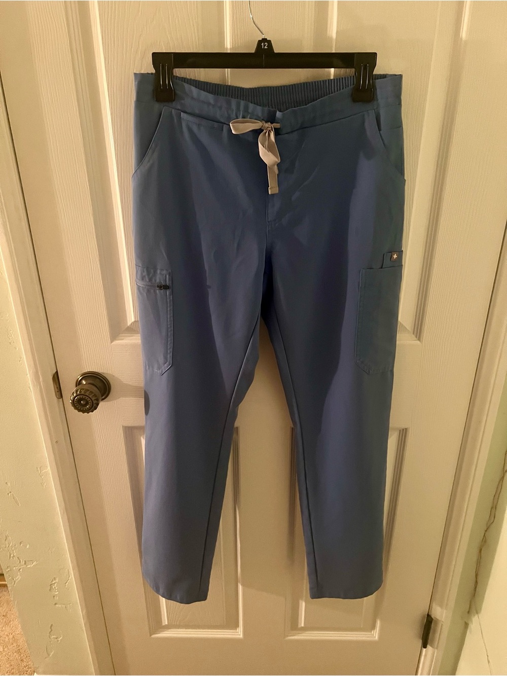 Figs Slate Blue Technical Collection Scrub Draw String Pants Size Small